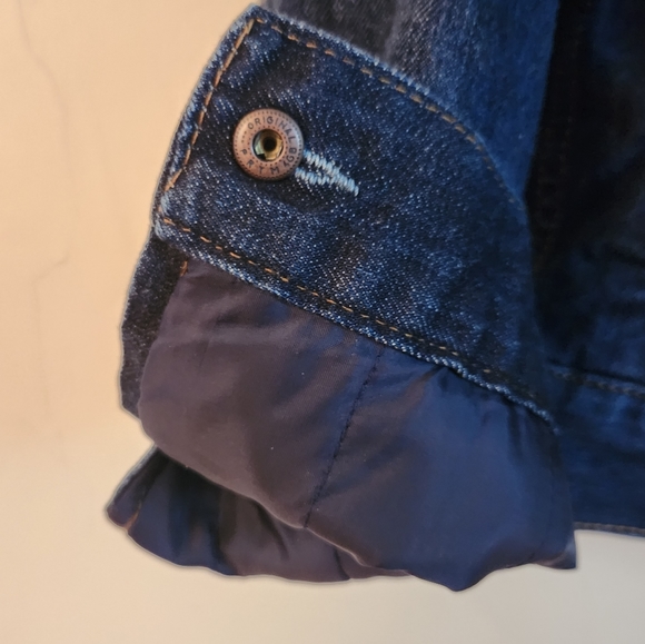 GAP denim sherpa jacket large - Picture 6 of 8